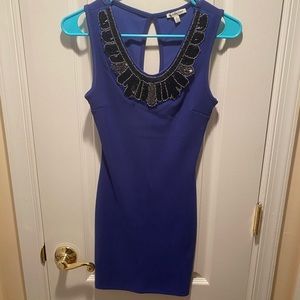 Blue cocktail dress